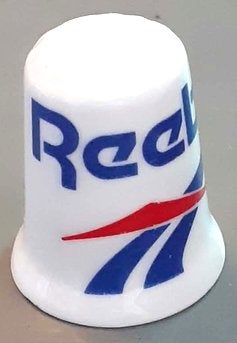 dés a coudre de collection publicitaire reebok (15), Collections, Dés à coudre, Enlèvement ou Envoi, Comme neuf, Porcelaine