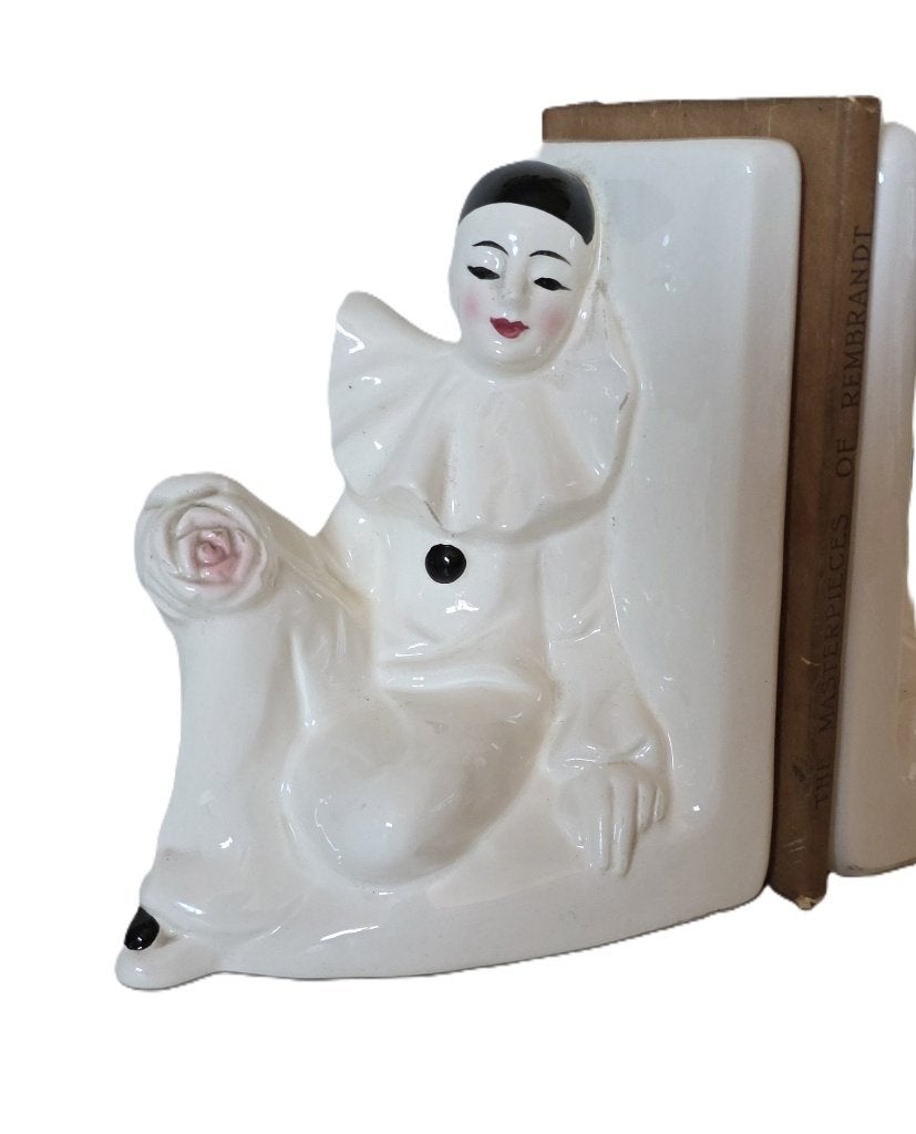 Retro boekensteunen Pierrot, Huis en Inrichting, Woonaccessoires | Wandplanken en Boekenplanken, Ophalen of Verzenden, Zo goed als nieuw