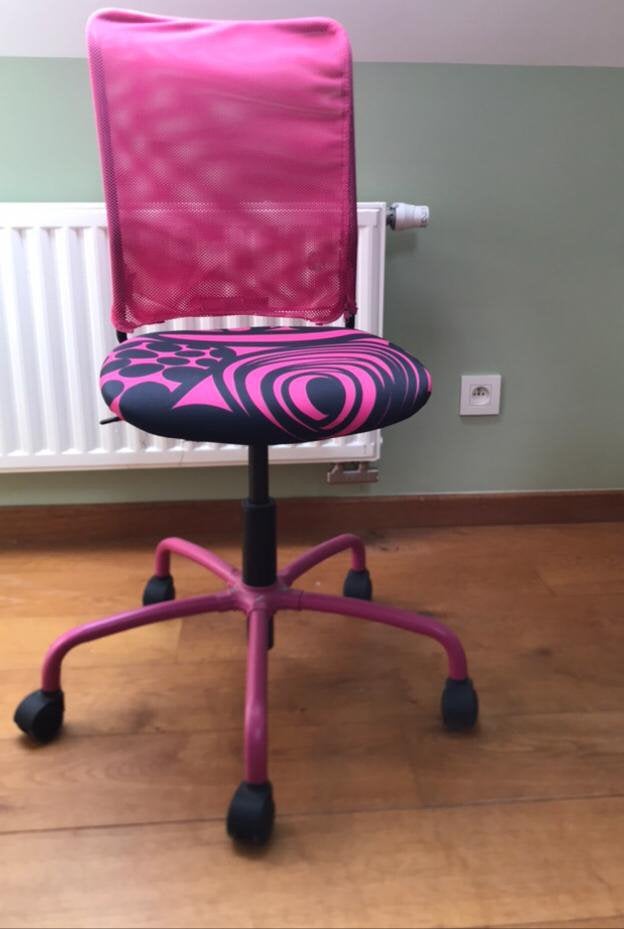 Chaise de bureau IKEA, Maison & Meubles, Enlèvement, Comme neuf, Rose, Chaise de bureau