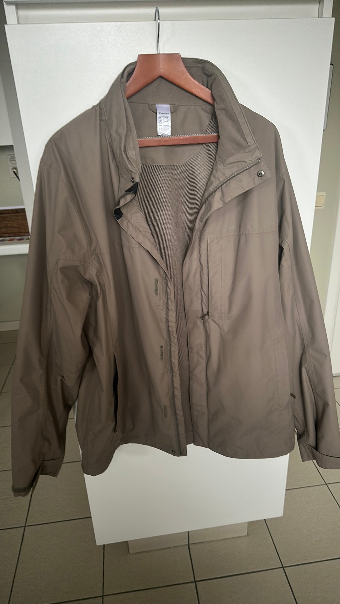 Jas, Ophalen, Zo goed als nieuw, Maat 46/48 (XL) of groter, Beige