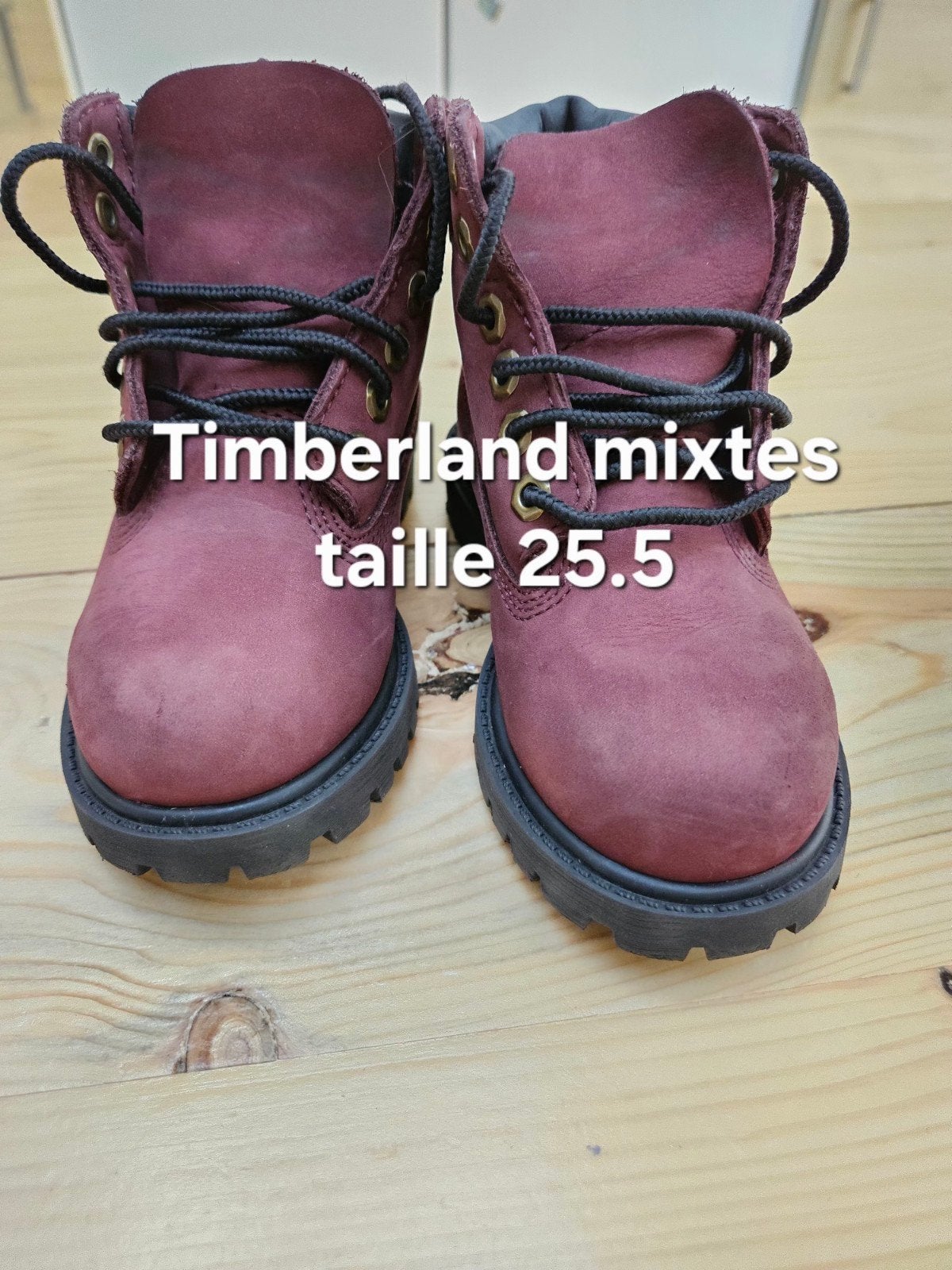 Bottines Timberland mixtes taille 25.5