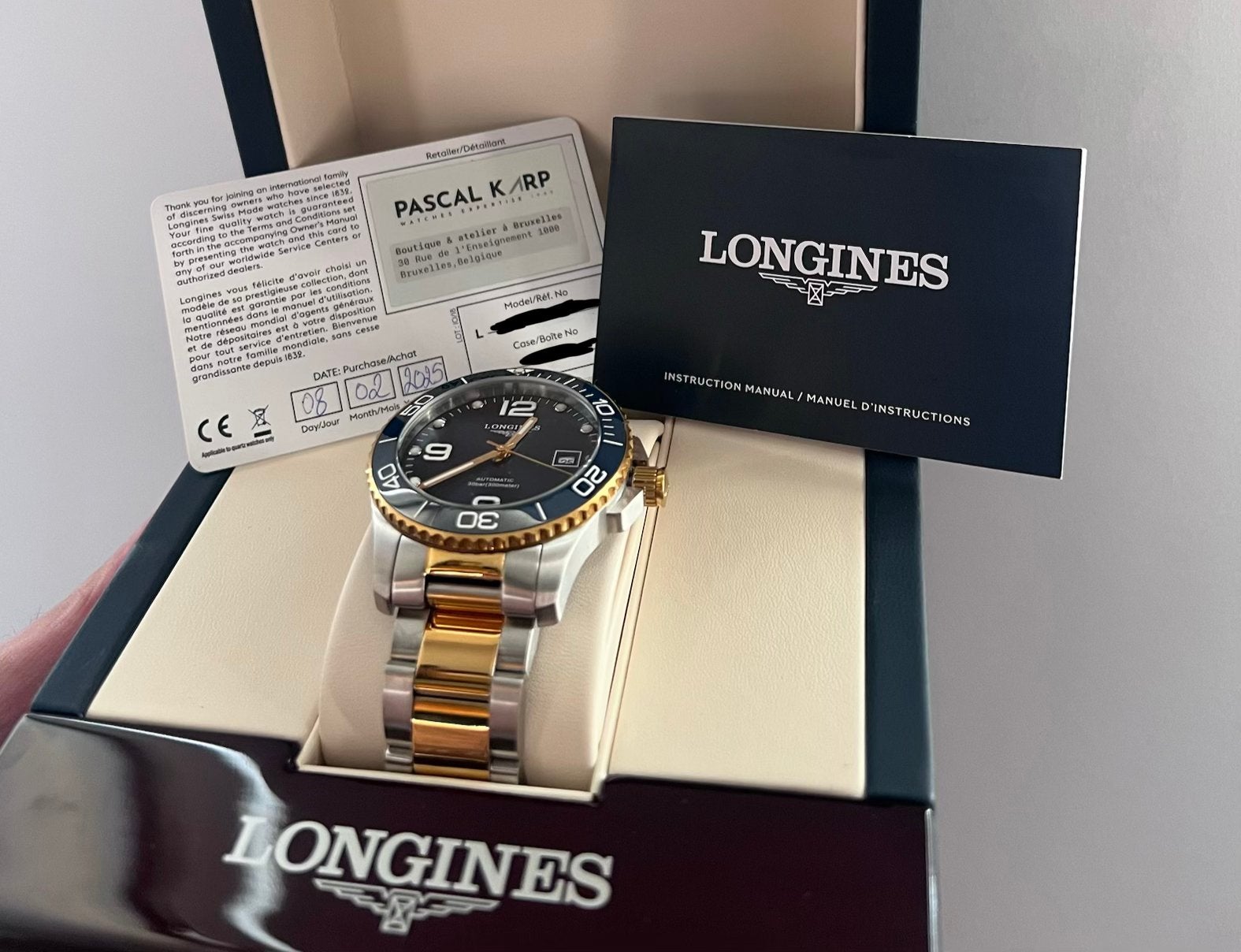 Longines automatique, Bijoux, Sacs & Beauté, Enlèvement ou Envoi, Comme neuf