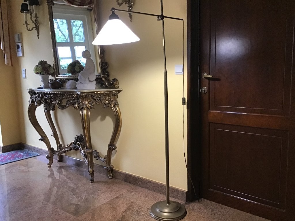 Staanlamp Art-deco, Ophalen, Metaal, 150 tot 200 cm, Gebruikt