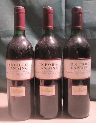 3x Australische Rode Wijn - Oxford Landing - 1995, Verzamelen, Wijnen, Overige gebieden, Ophalen of Verzenden, Zo goed als nieuw