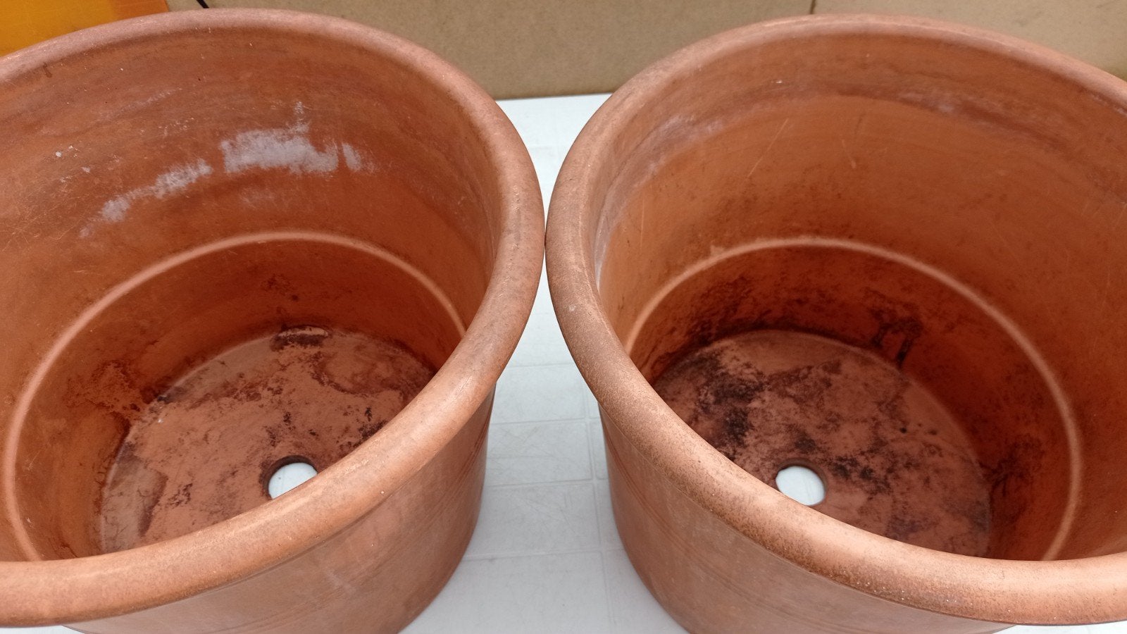 Grote terracotta bloempotten, Ophalen, Terracotta