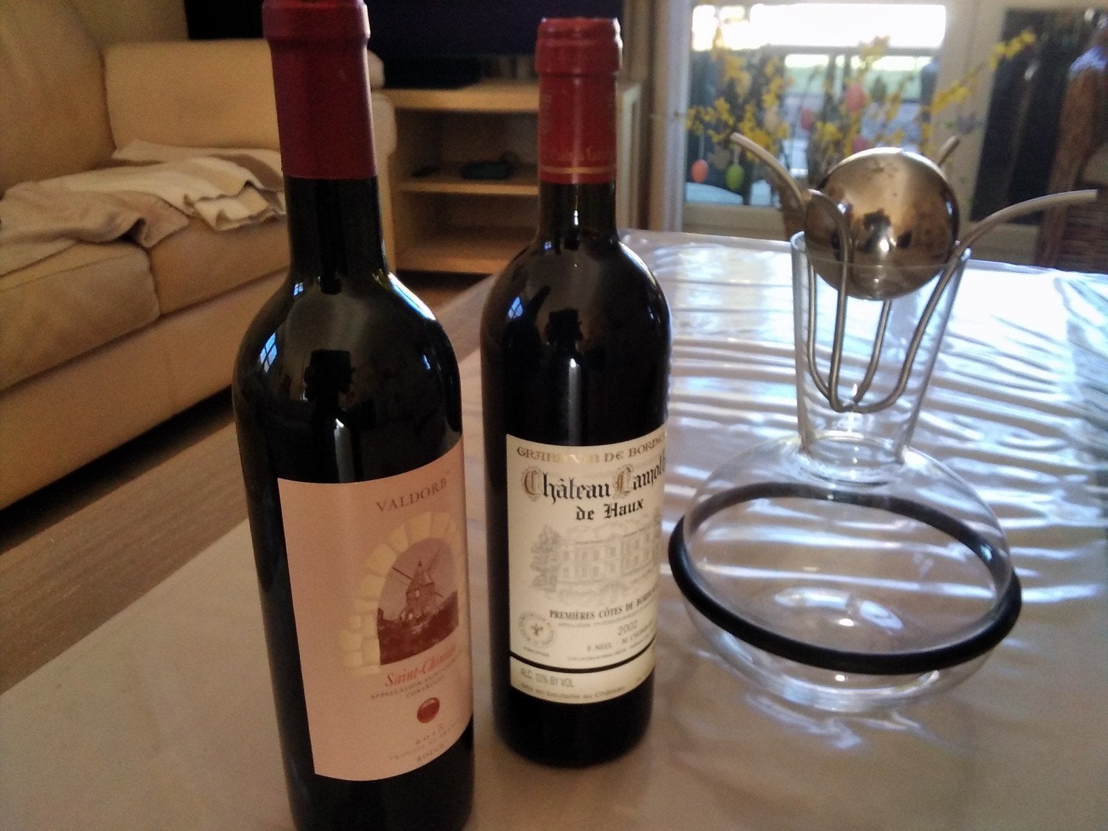 TROIS VINS FRANÇAIS DE CLASSE ROUGE AVEC UNE NOUVELLE CARAFE, Enlèvement, Vin rouge
