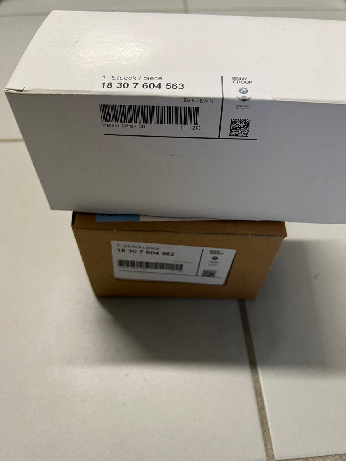 BMW uitlaat sierstuk black chrome E90 E91 E92, Auto-onderdelen, Ophalen of Verzenden, Nieuw, BMW