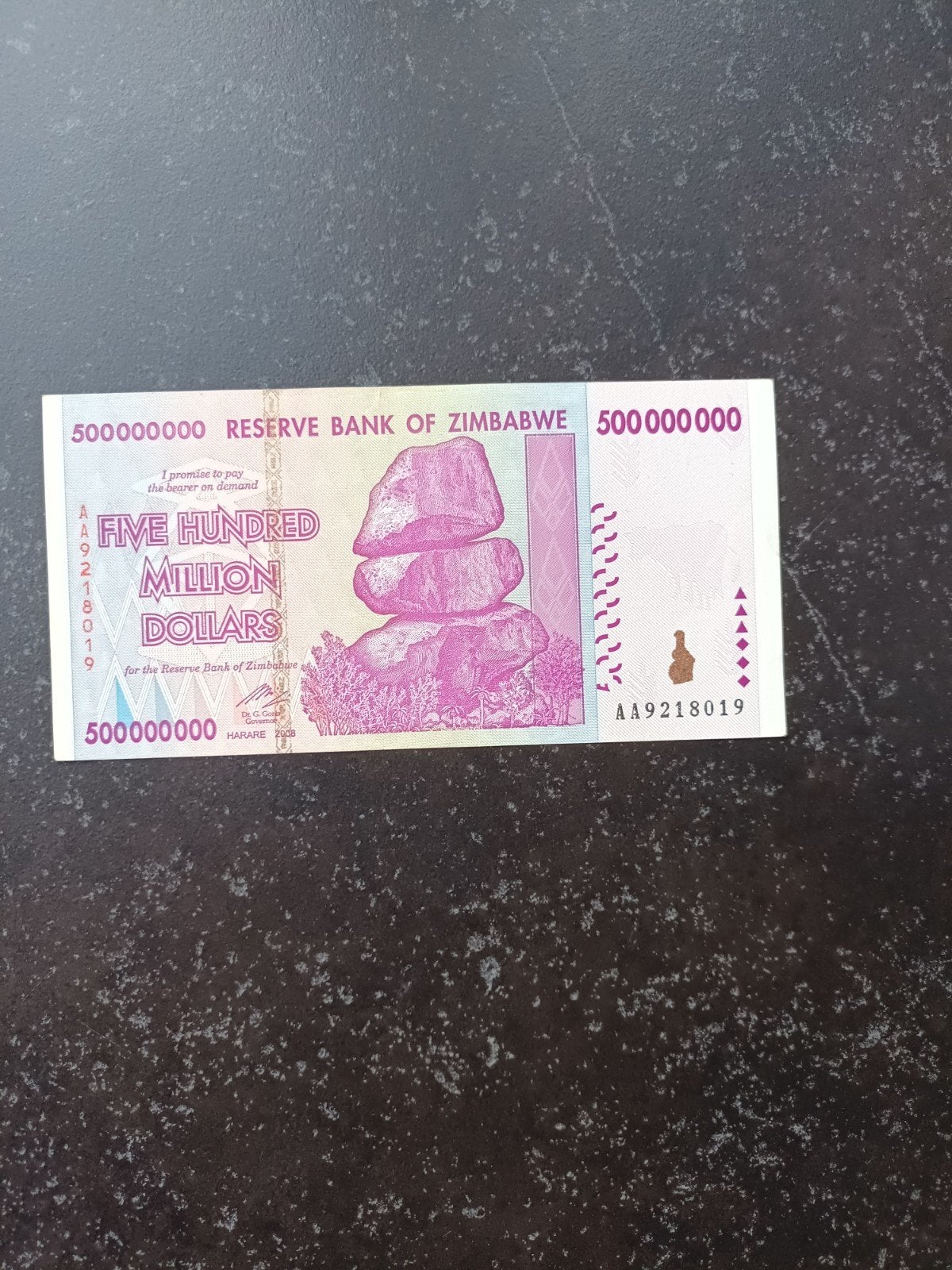 500.000.000 Dollar uit Zimbabwe, Timbres & Monnaies, Enlèvement ou Envoi, Zimbabwe, Billets en vrac