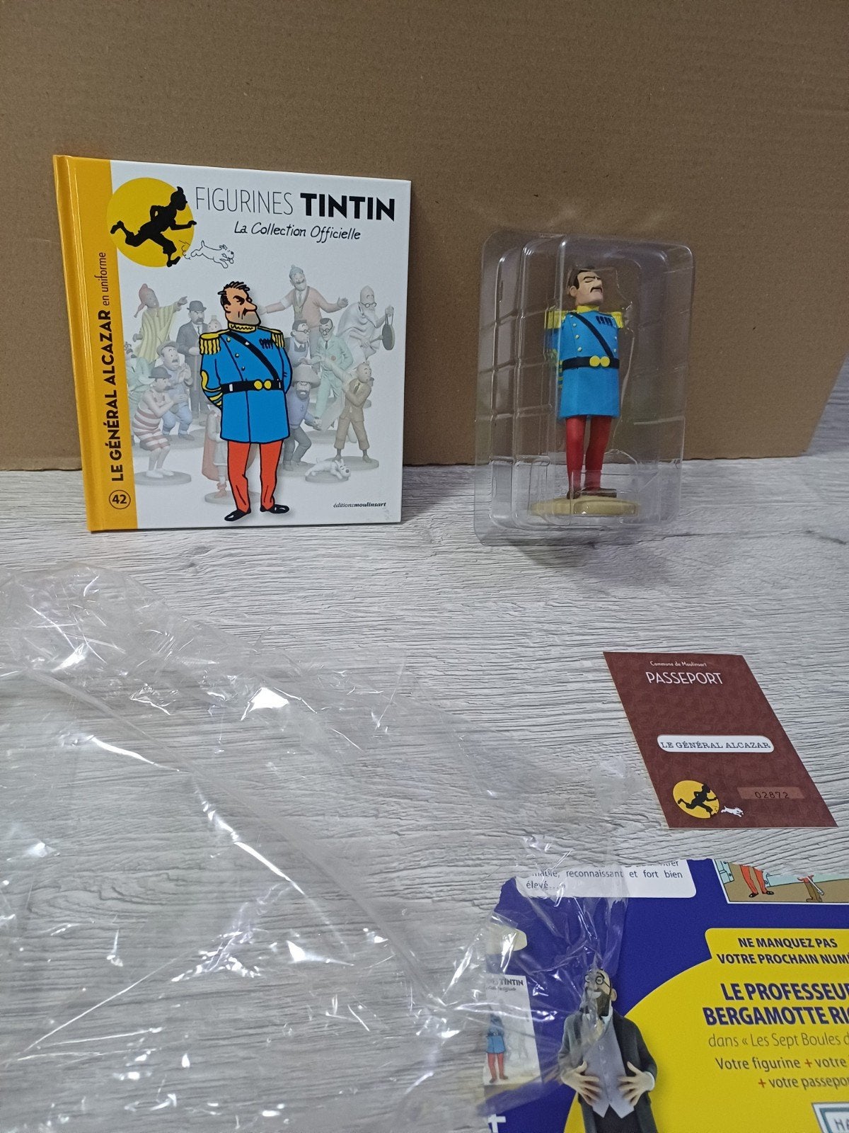 Figurine le général Alcazar 42 Tintin, Enlèvement ou Envoi, Tintin, Comme neuf, Statue ou Figurine