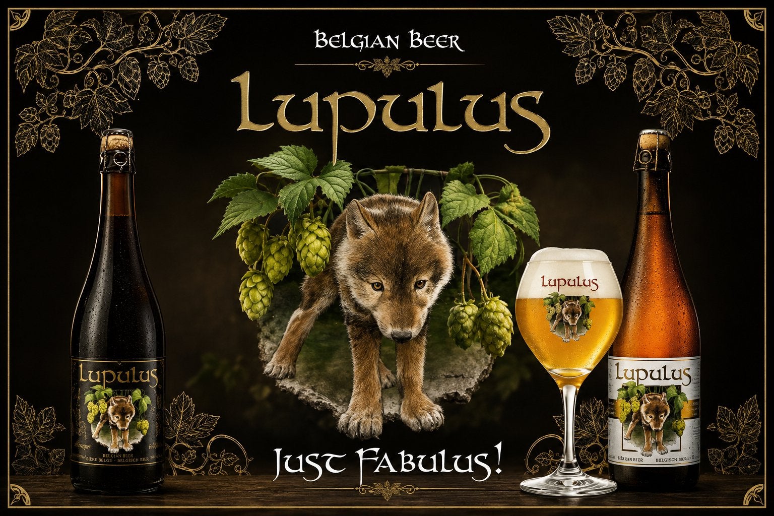 Panneau pub en métal Lupulus beer 3 - rétro vintage mancave, Enlèvement ou Envoi, Neuf, Panneau, Plaque ou Plaquette publicitaire