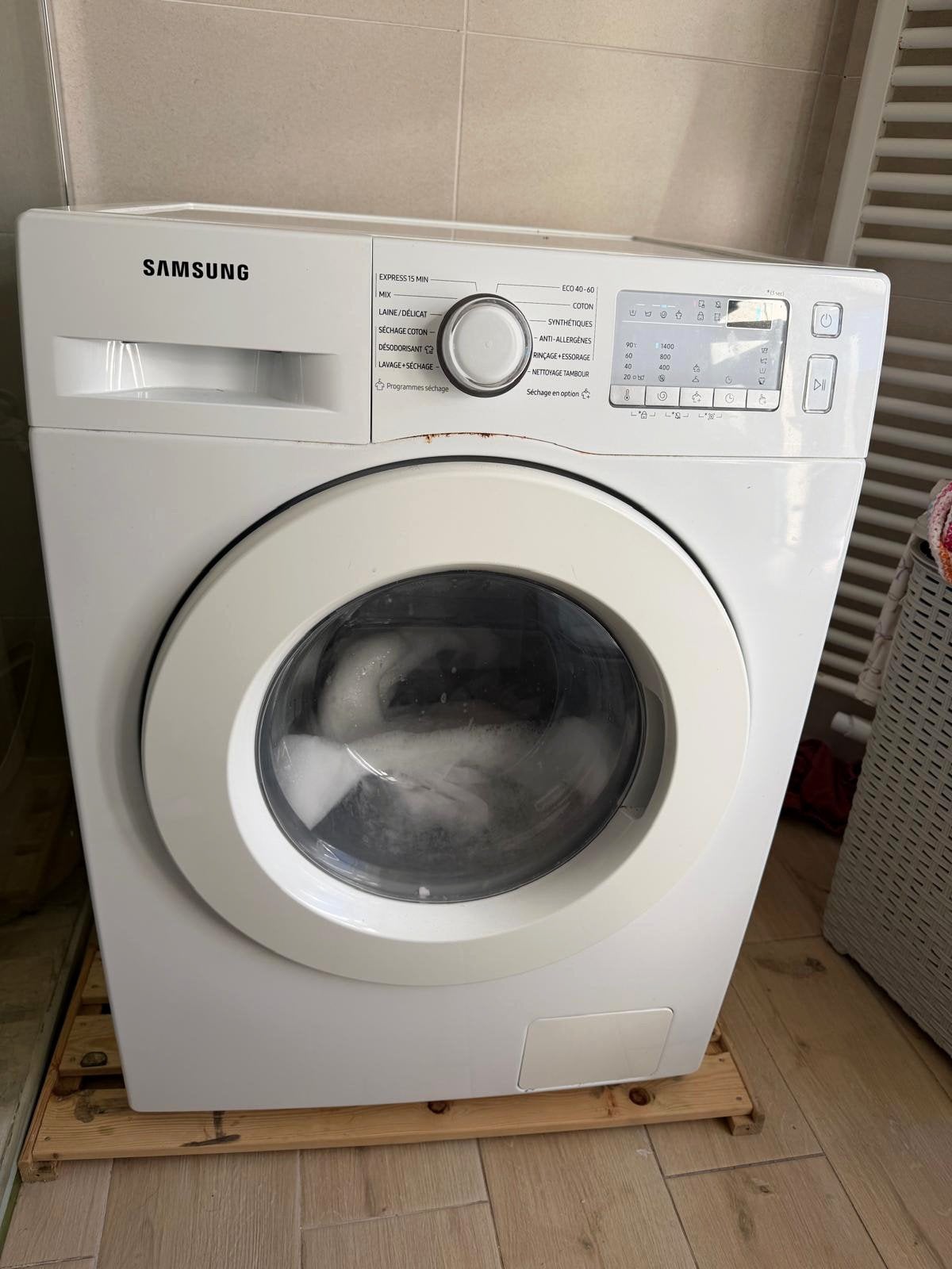 Machine a Laver 2 en 1 Fonctionne, Enlèvement ou Envoi