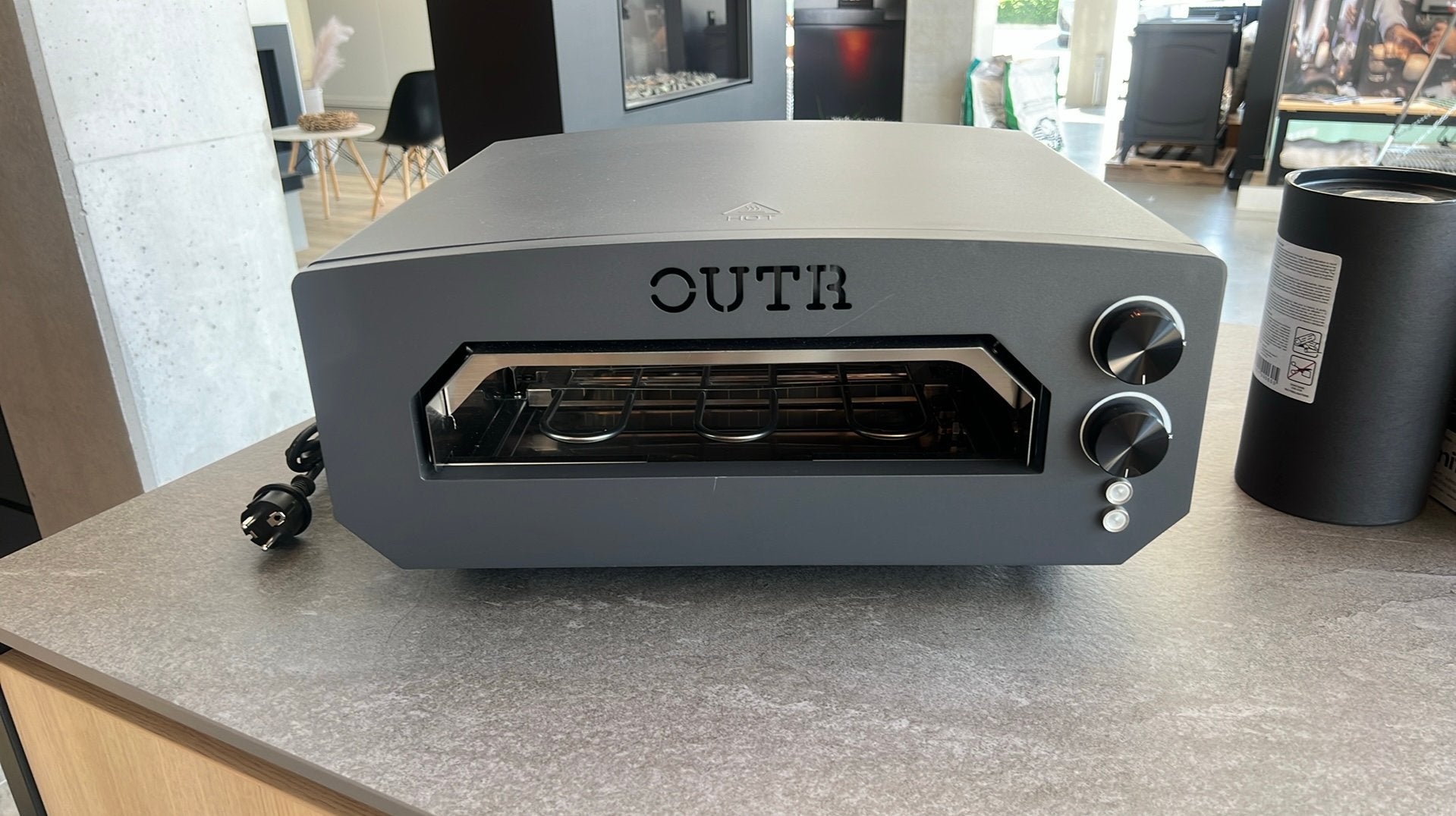 Compacte electriche pizza tafeloven van OUTR, Tuin en Terras, Pizzaovens, Ophalen, Nieuw