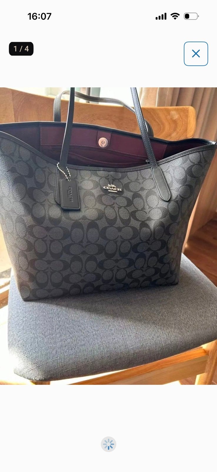 Nieuwe Coach City tas in het zwart, Handtassen en Accessoires, Ophalen of Verzenden, Nieuw, Zwart, Handtas