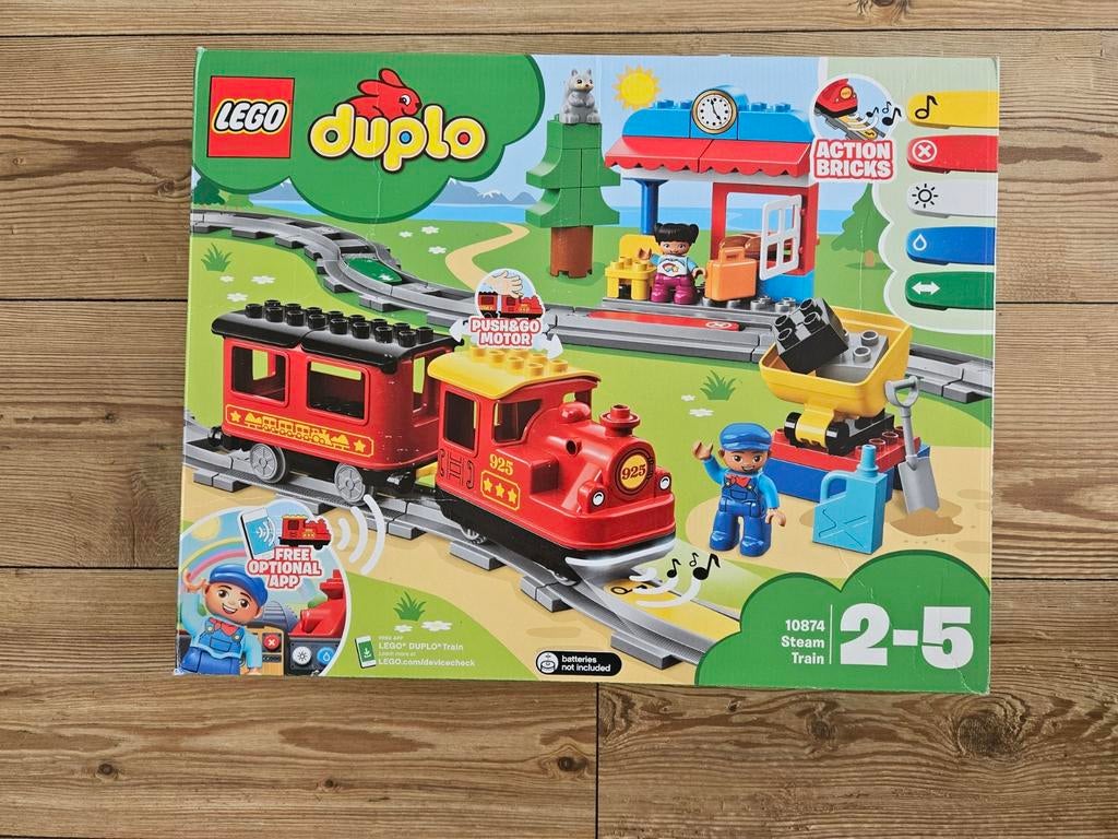 Duplo 10874 + 10882 - Trein + Extra treinrails, Ophalen