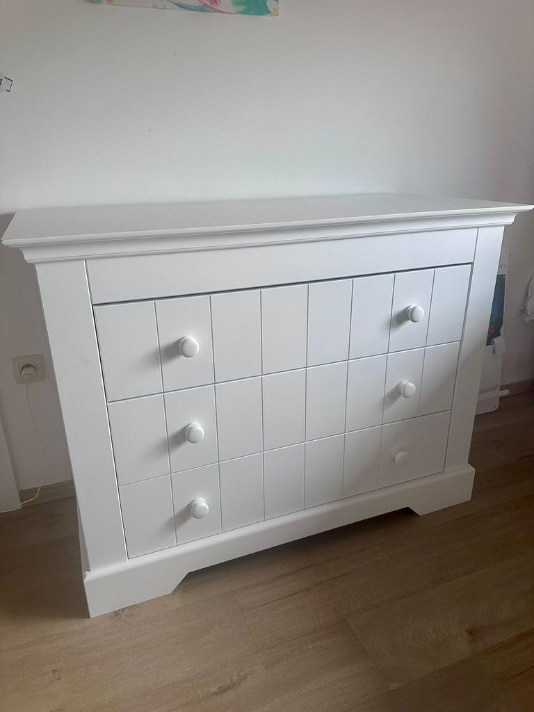 Bopita commode met 3 laden wit, Ophalen, Zo goed als nieuw