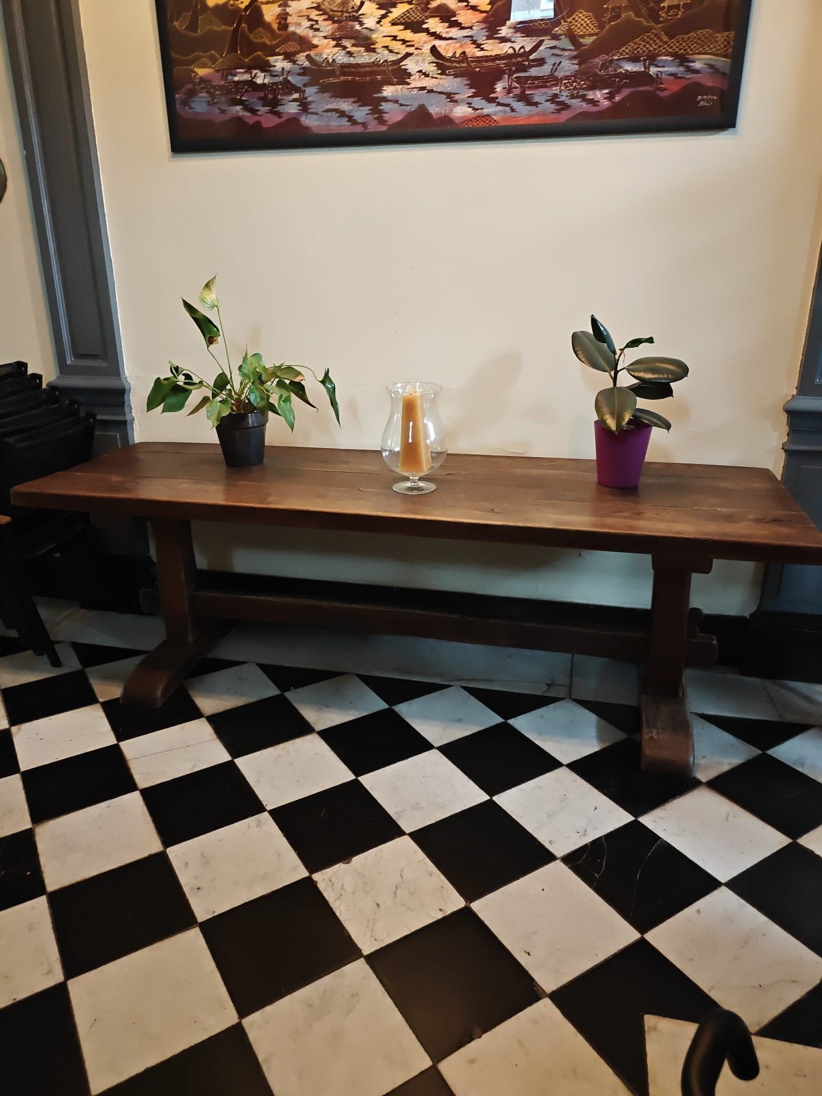 Eiken kloostertafel, Ophalen