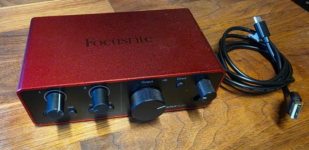 Focusrite Scarlett Solo 4e génération, Enlèvement ou Envoi, Comme neuf, Focusrite