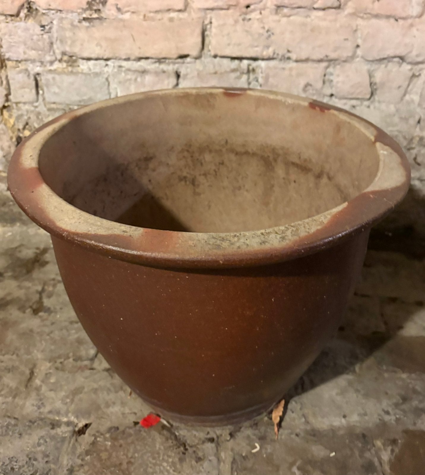 Grand pot de fleurs en faïence, Jardin & Terrasse, Enlèvement, Utilisé, Poterie