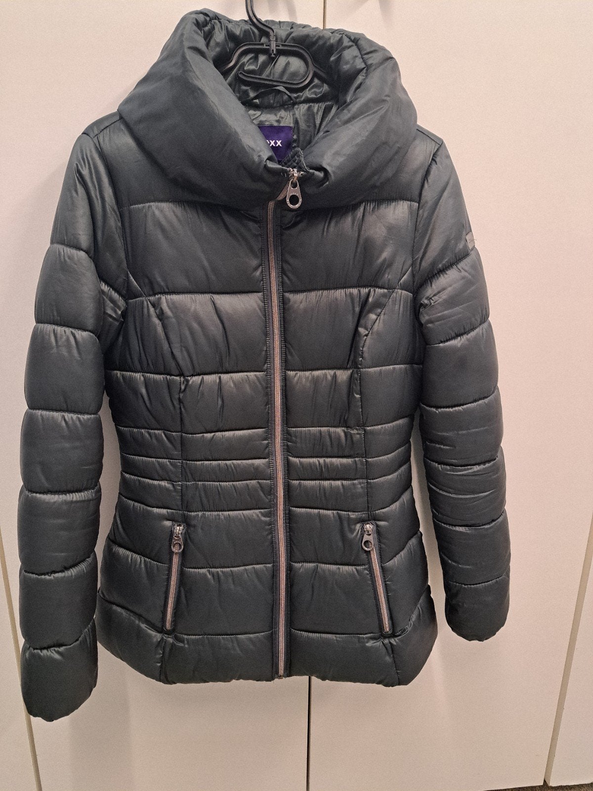 groen/grijze jas mexx maat 36, Kleding | Dames, Mexx, Ophalen of Verzenden, Zo goed als nieuw, Maat 36 (S)