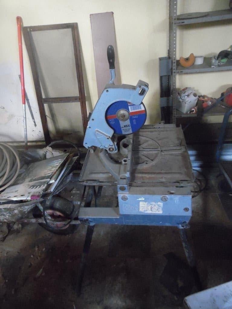 kantelbare zaagmachine, Ophalen, Gebruikt