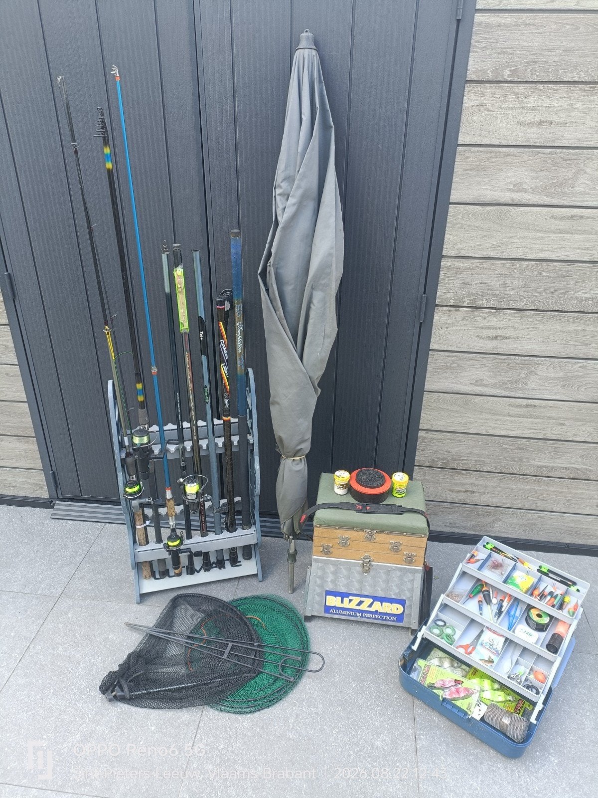 Petit lot de pêche à la truite, Enlèvement