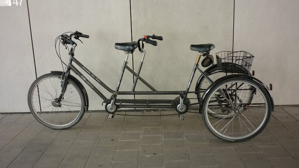driewiel tandem fiets merk : TRI BIKE, Ophalen, Gebruikt, 10 tot 15 versnellingen, 47 tot 51 cm