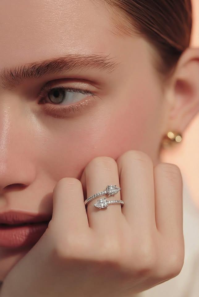 Bague Or 18k Diamants Naturels + Certificat, Handtassen en Accessoires, Ringen, Ophalen, Nieuw, Met edelsteen, Goud