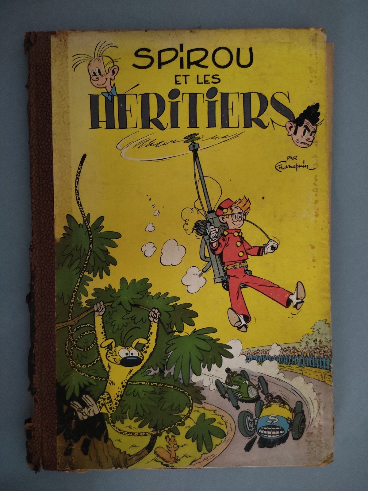 BD Spirou et les Héritiers Dupuis 1952 EO Franquin, Livres, Enlèvement ou Envoi, Une BD, Utilisé, Franquin