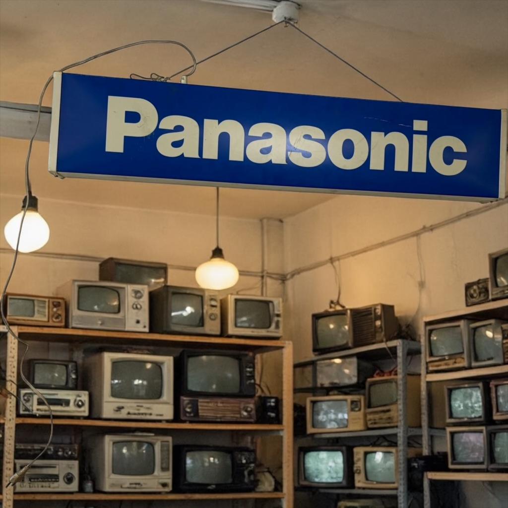 Lampe murale vintage Panasonic/Lightbox