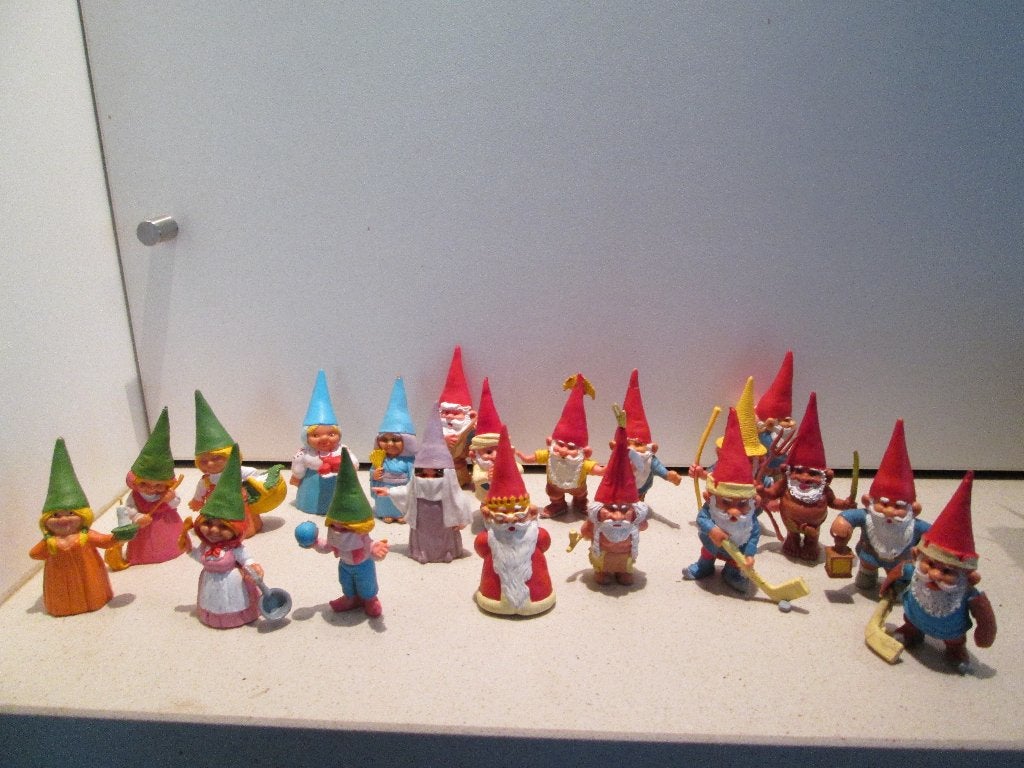 20 verschillende kabouters David en Lisa gemerkt BRB, Ophalen of Verzenden, Zo goed als nieuw