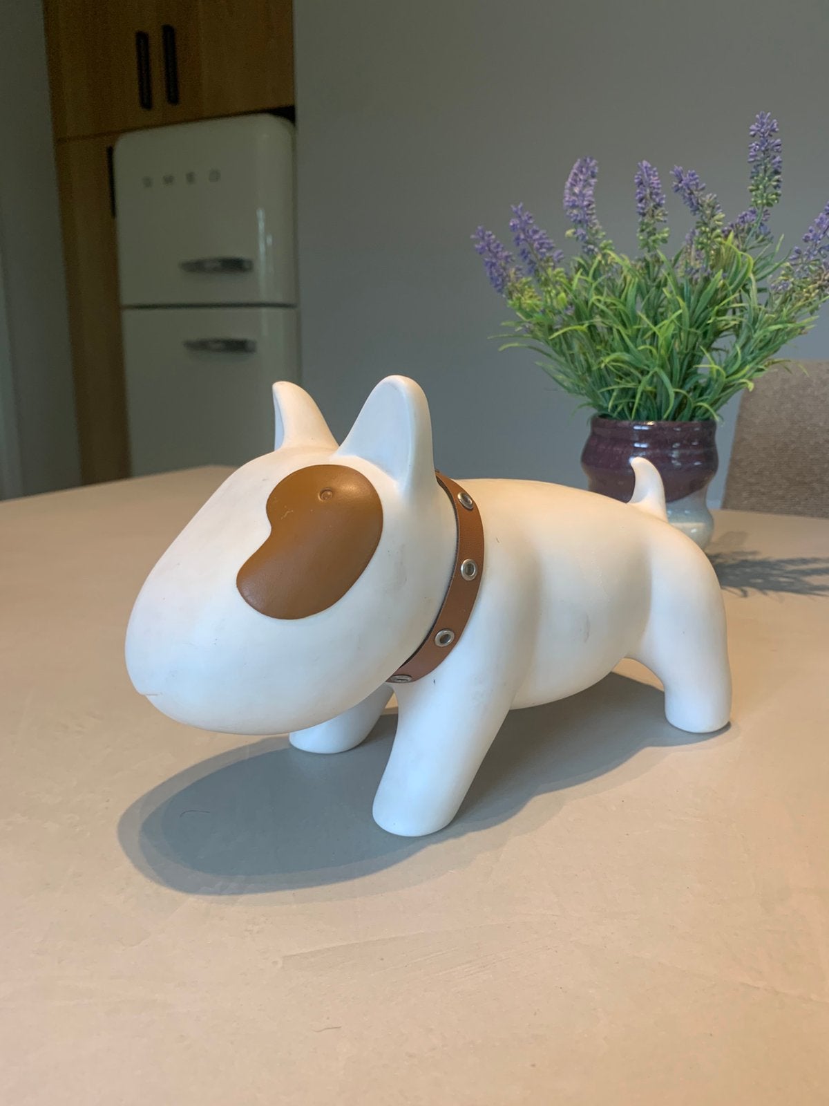 Tapas "Doggy Doggy" Bull Terrier spaarpot uit de jaren '90, Collections, Tirelires, Enlèvement ou Envoi, Comme neuf