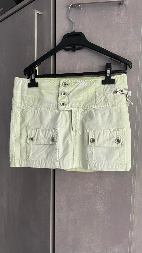USED JEANS groene korte rok M/L, Kleding | Dames, USED JEANS, Ophalen of Verzenden, Zo goed als nieuw, Boven de knie