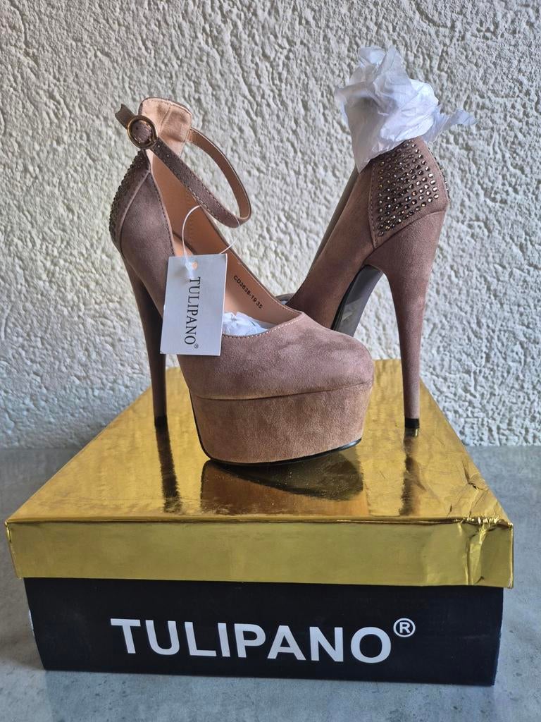 Plateau Pumps Tulipano met Enkelband - STUNT € 5,-, Ophalen, Pumps, Overige kleuren, Nieuw