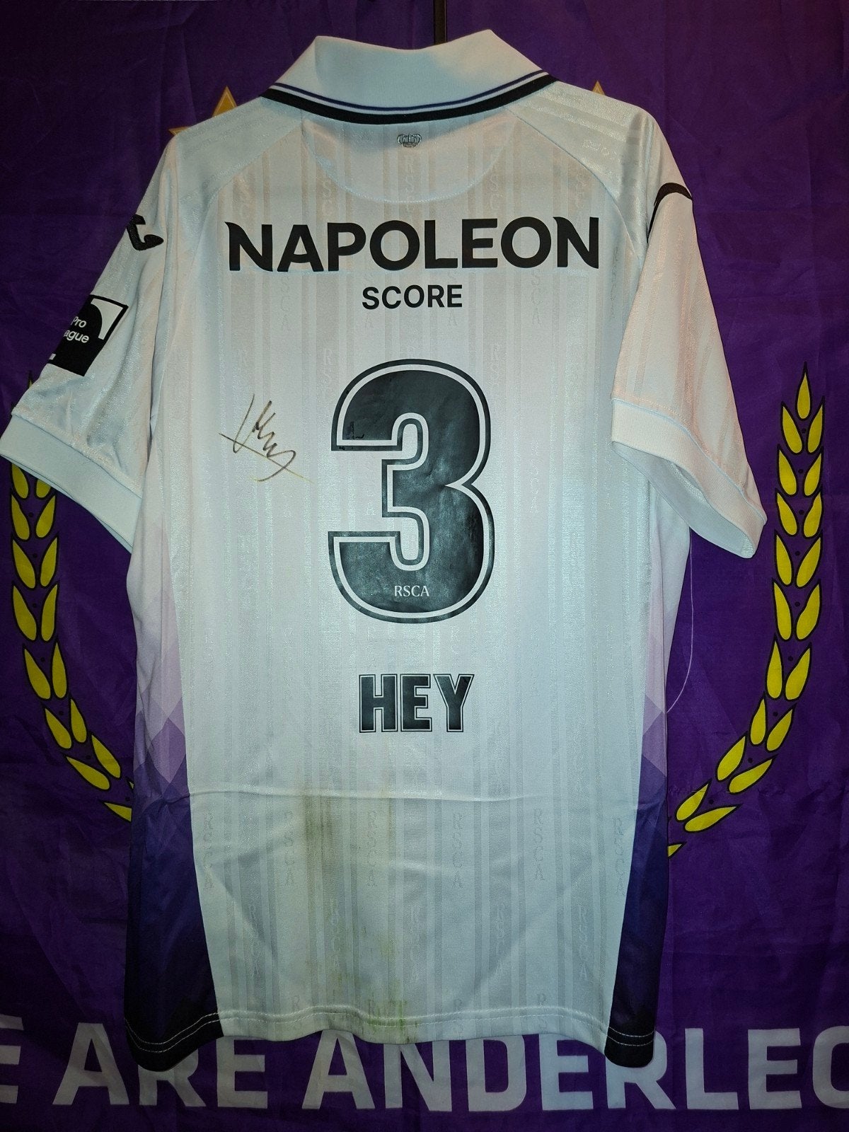 matchworn Anderlecht Hey, Ophalen of Verzenden, Gebruikt
