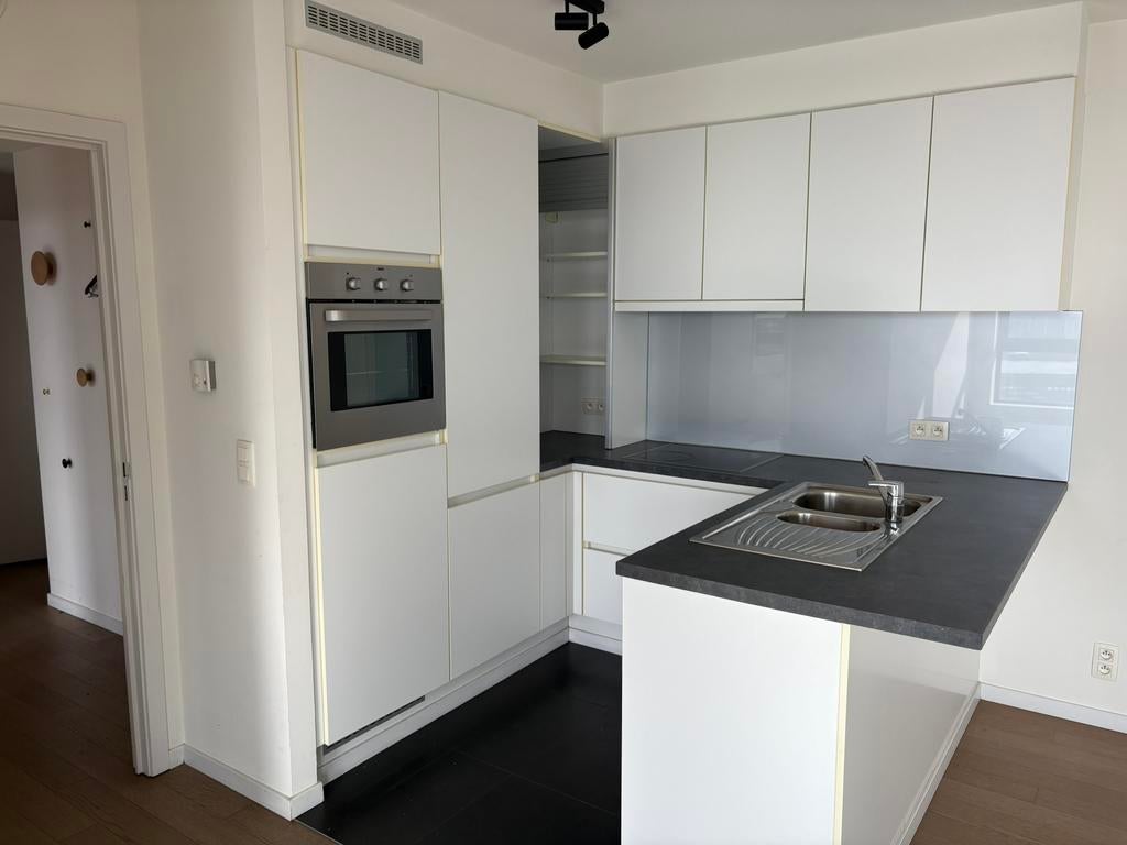 Te Koop - volledige inbouwkeuken incl toestellen, Ophalen, Gebruikt, U-keuken, Wit