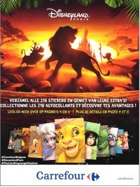 carrefour 2019 disneyland paris, Verzamelen, Supermarktacties, Overige supermarkten, Ophalen