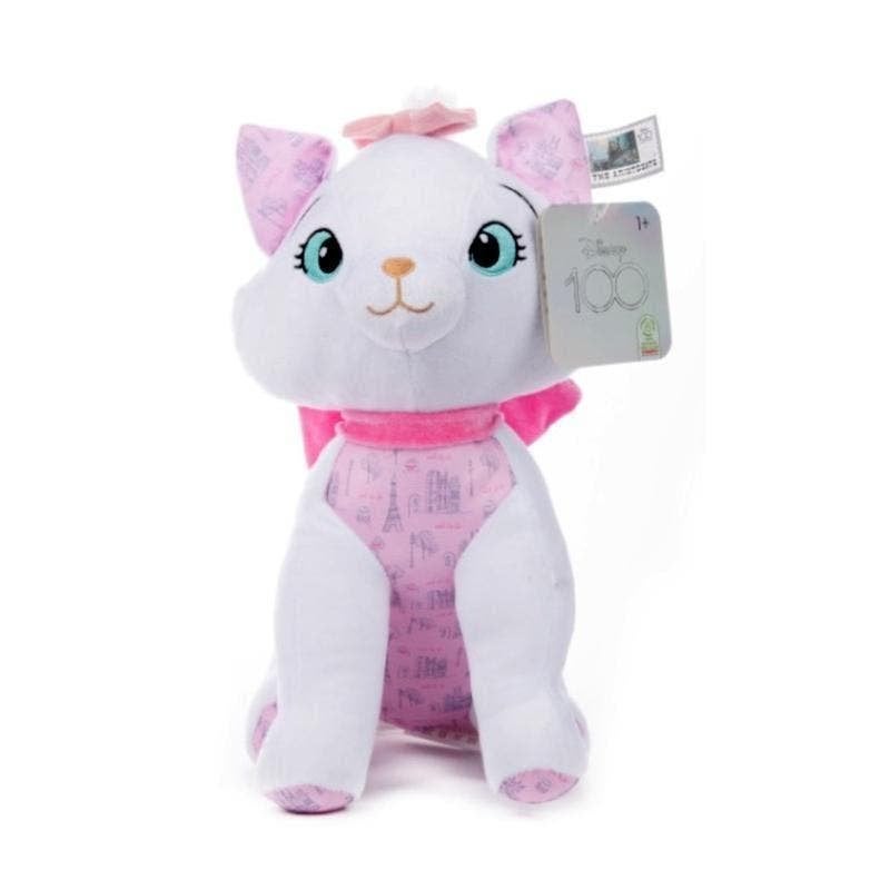 Marie Cat Knuffel met Geluid - 30 cm - Aristocats - Disney, Neuf, Disney, Chat, Blanc