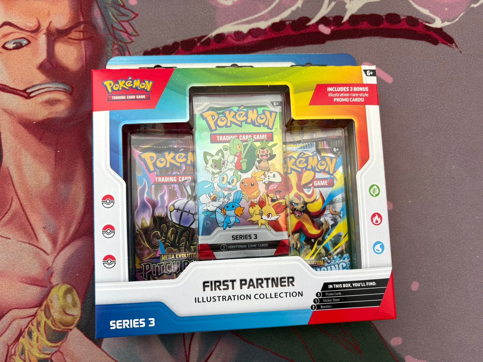 Pokémon TCG First Partner Illustration Collection – Series 3, Ophalen of Verzenden, Zo goed als nieuw, Booster