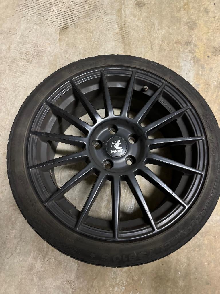 autovelgen met winterbanden (4x), Ophalen, 18 inch, Gebruikt, Banden en Velgen