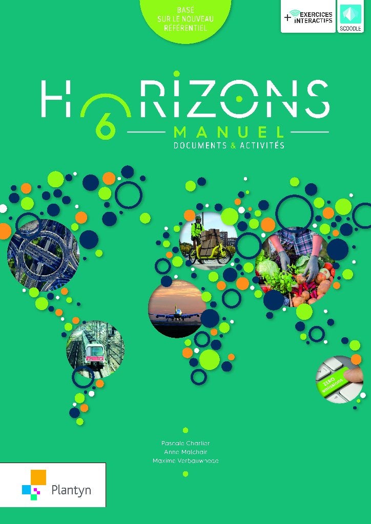 Manuel HORIZONS 6 Plantyn Géographie + Scoodle, Livres, Neuf, Plantyn, Enlèvement, Secondaire