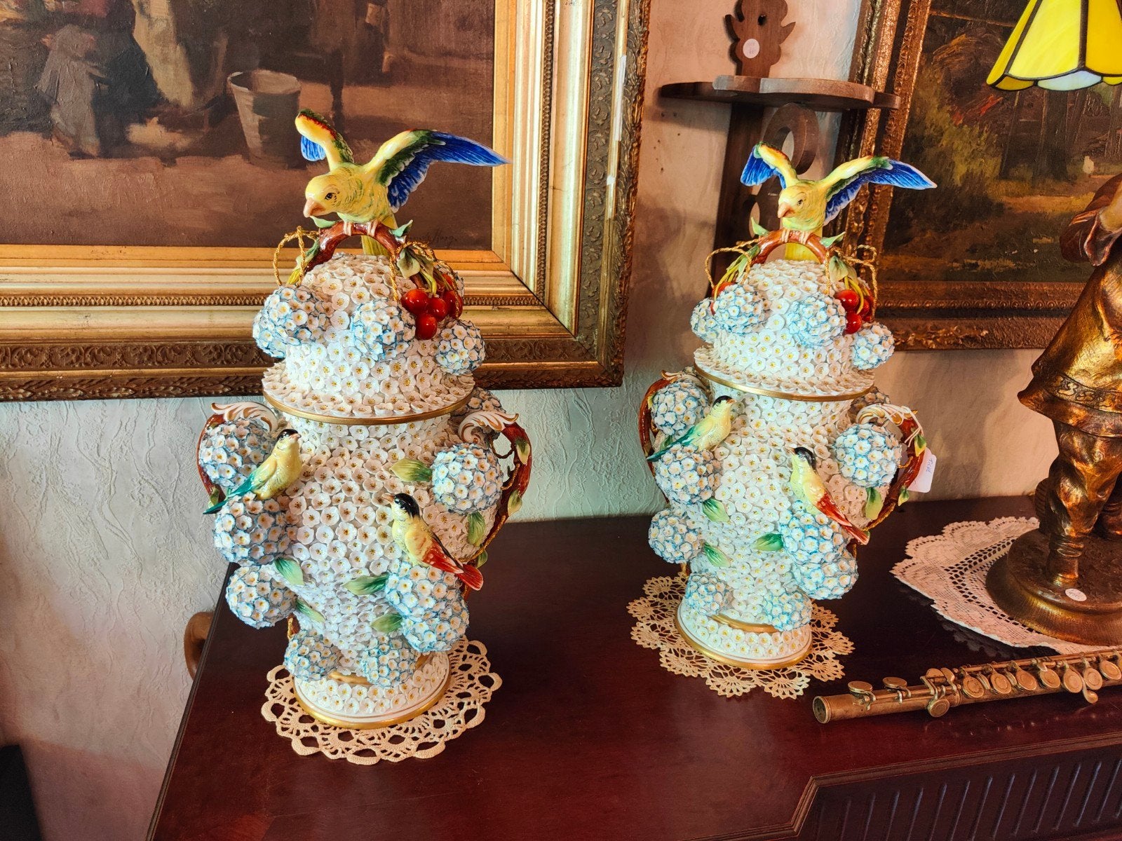 Tiché Meissen stijl vazen, Ophalen