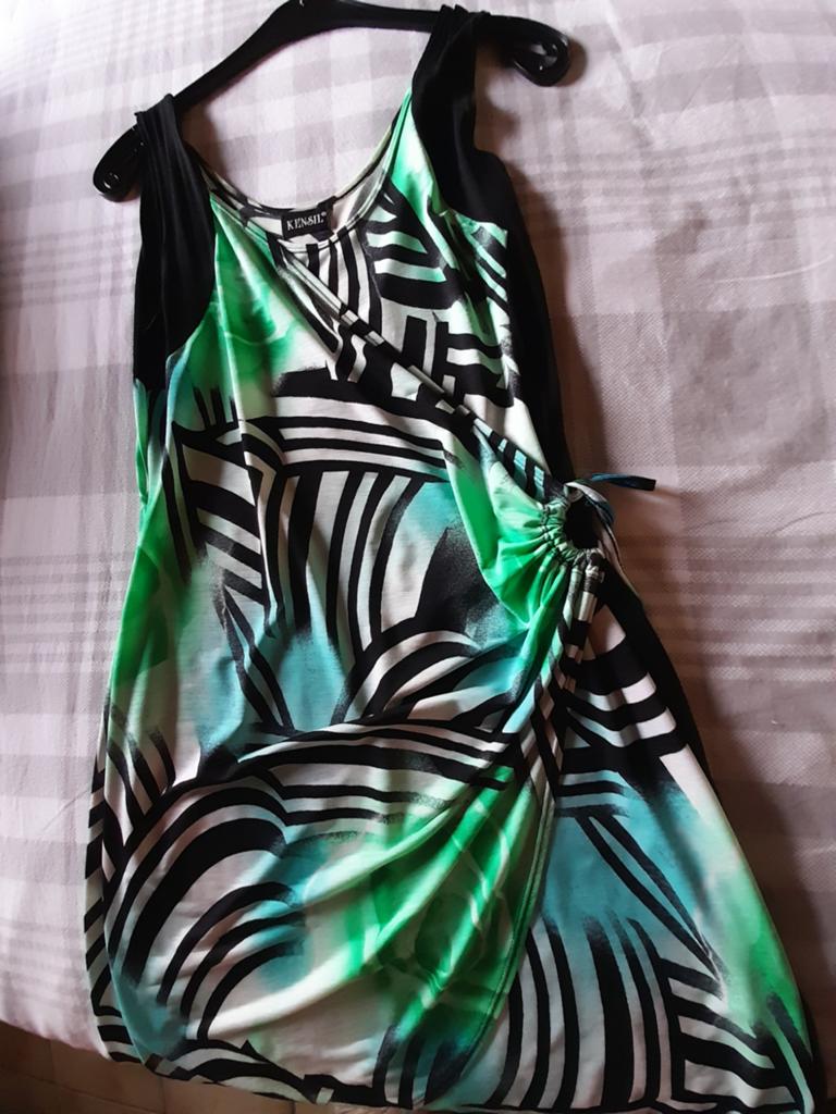 Mooi kleedje, mouwloos , dames, M, Kleding | Dames, Maat 38/40 (M), Ophalen of Verzenden, Zo goed als nieuw, Knielengte