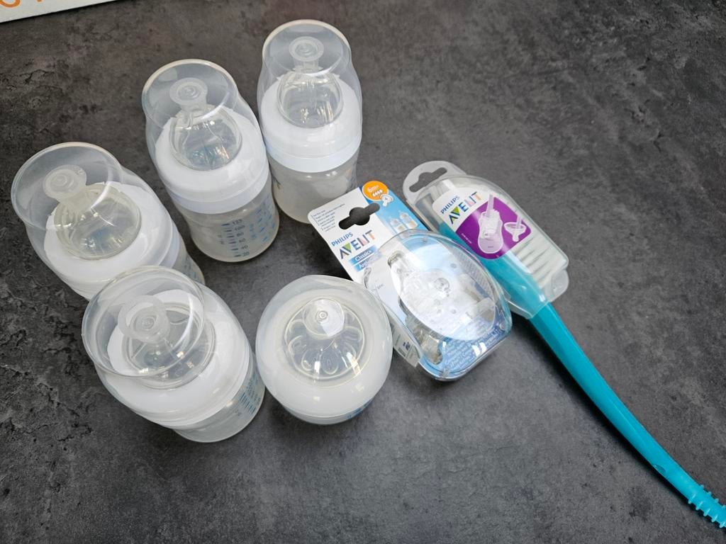 Philips Avent drinkflessen + borstel, Ophalen