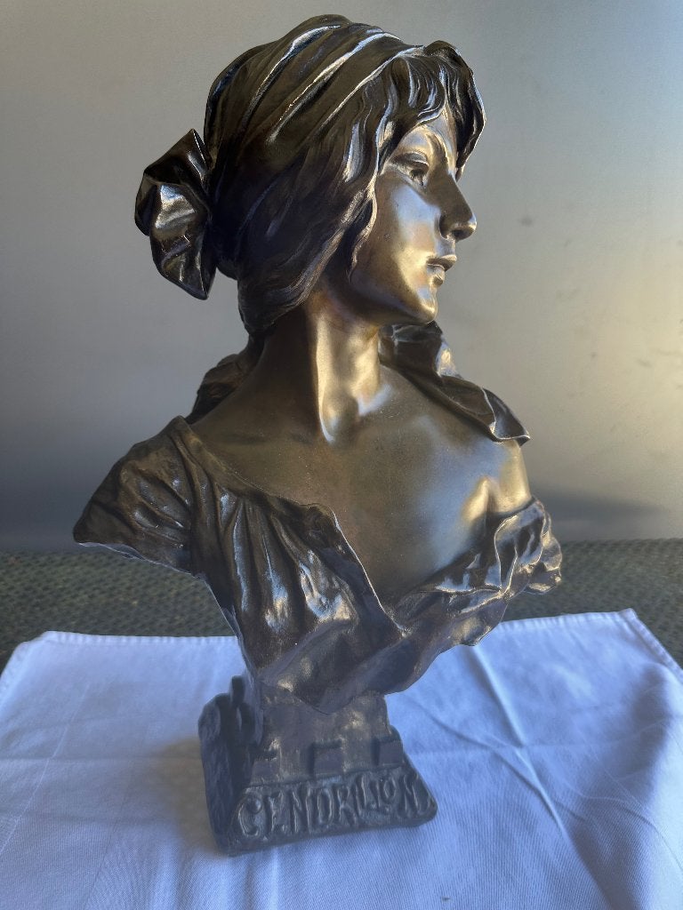 Brons Villanis “Cendrillon”, Antiek en Kunst, Ophalen, Brons