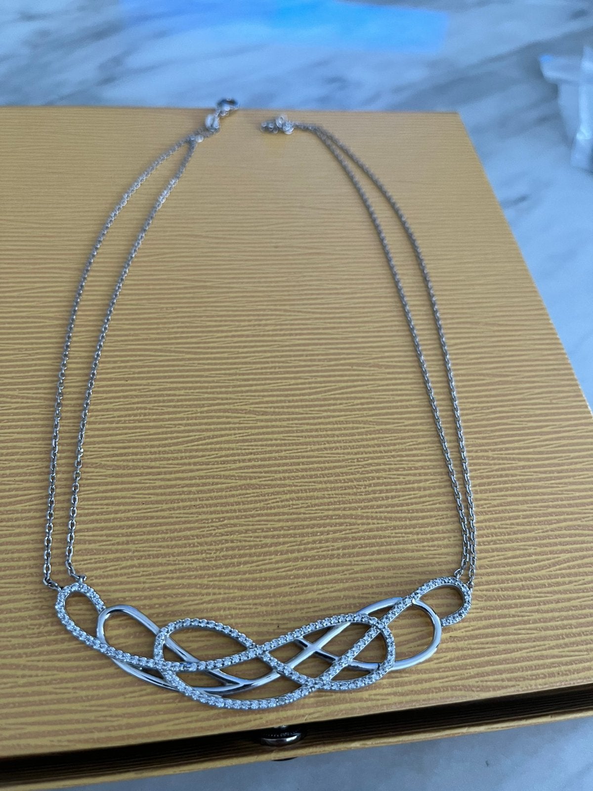 Zilveren ketting 925, Handtassen en Accessoires, Kettingen, Ophalen of Verzenden, Zo goed als nieuw