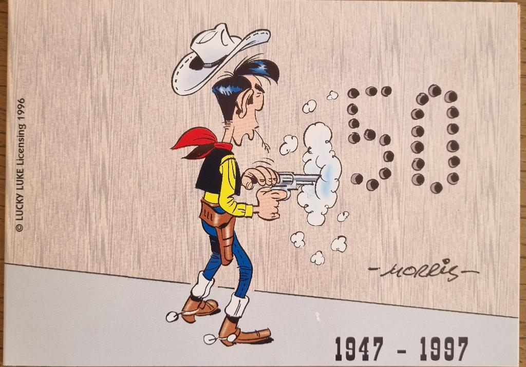 Télécarte Lucky Luke Morris 1996, Envoi