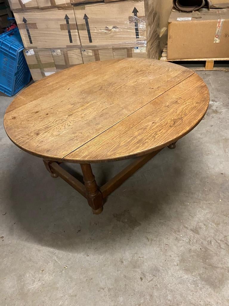 Antieke tafel, hangoortafel eik, Ophalen of Verzenden