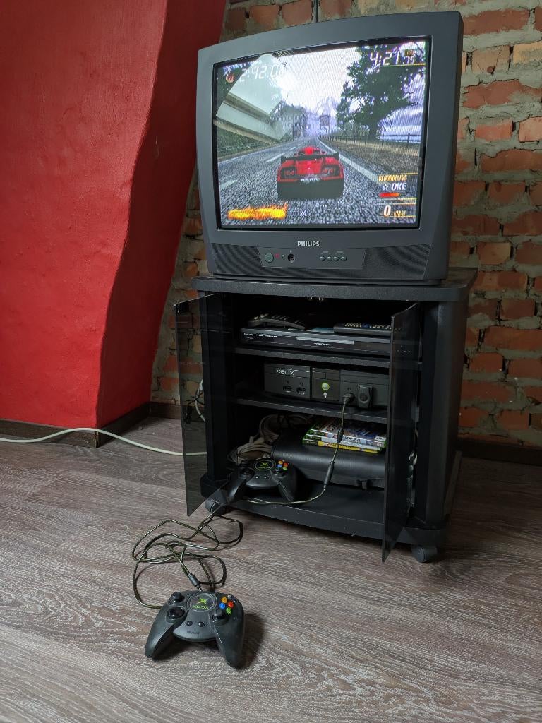 Xbox Original + 2 controllers & 3 games, Ophalen of Verzenden, Gebruikt, Met 2 controllers, Met games
