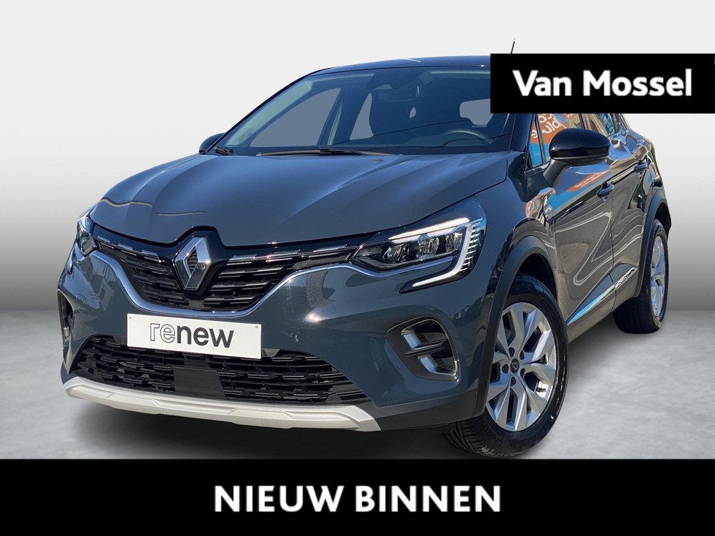 Renault Captur Intens TCe 130 EDC, Auto's, Renault, Gebruikt, Zwart, 4 cilinders, Blauw