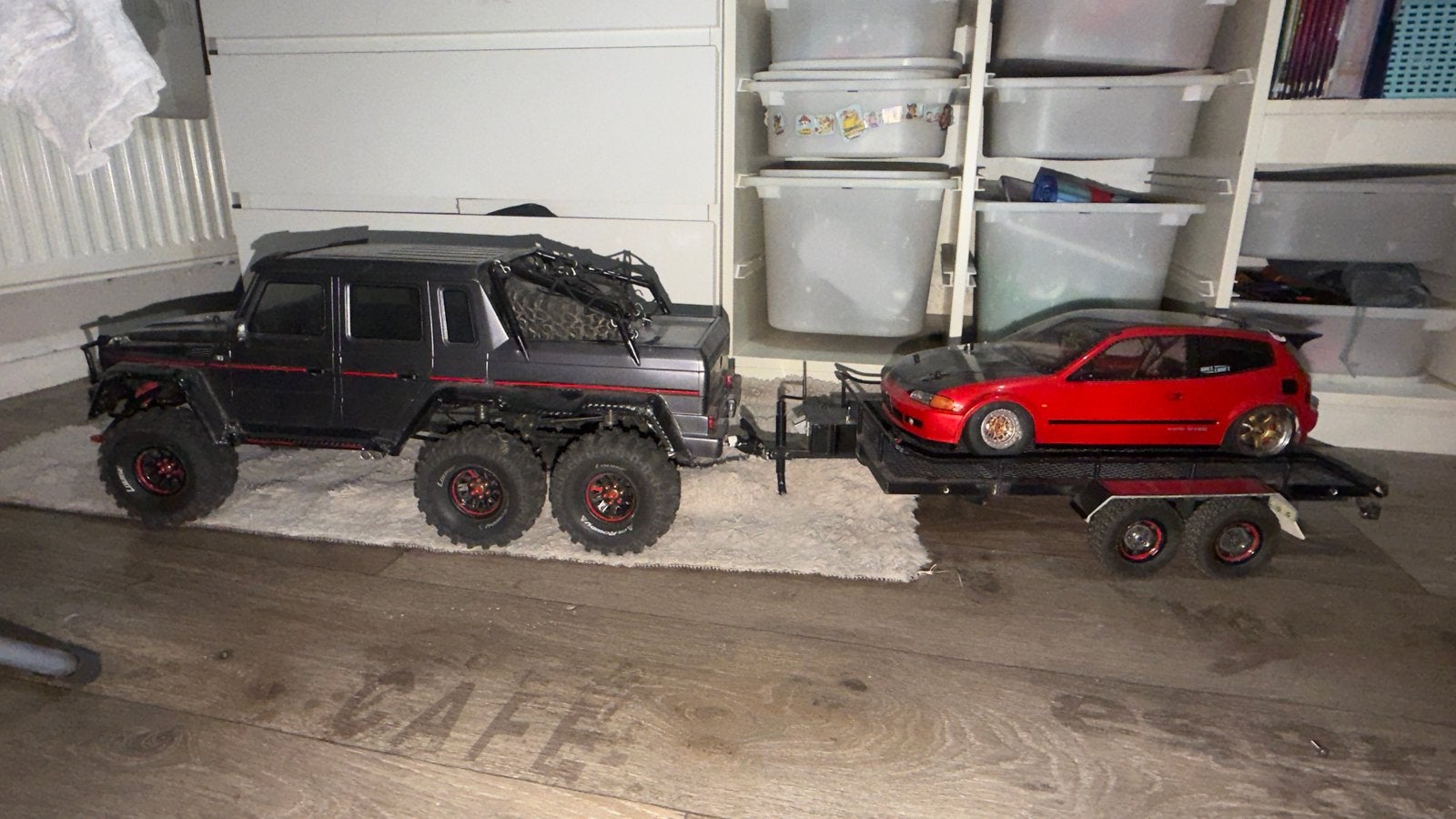 Unieke Traxxas TRX-6 met exclusieve trailer, Hobby & Loisirs créatifs, Voitures miniatures | 1:5 à 1:12, Moteur, Enlèvement ou Envoi